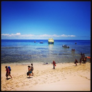 Arriving on Naviti Island