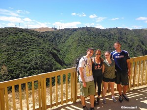 Manawatu Gorge Lookout; Pat, Lauren, Ashley, Me